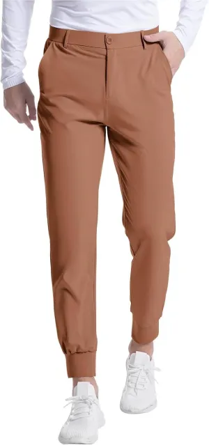 Slim Fit Dress Pants for Men Lightweight Slim Fit Ultra 4-Ways Stretch Sweatpants with Pockets for Dress Work Casual