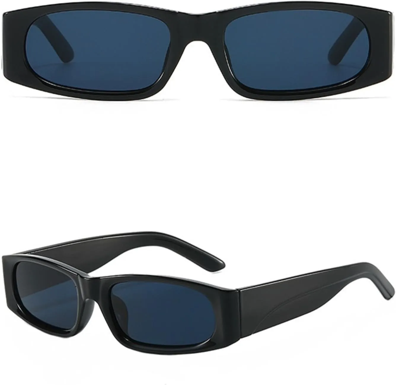 Small Rectangle Sunglasses Men Women Sun Glasses Luxury Travel Shades Vintage Uv400
