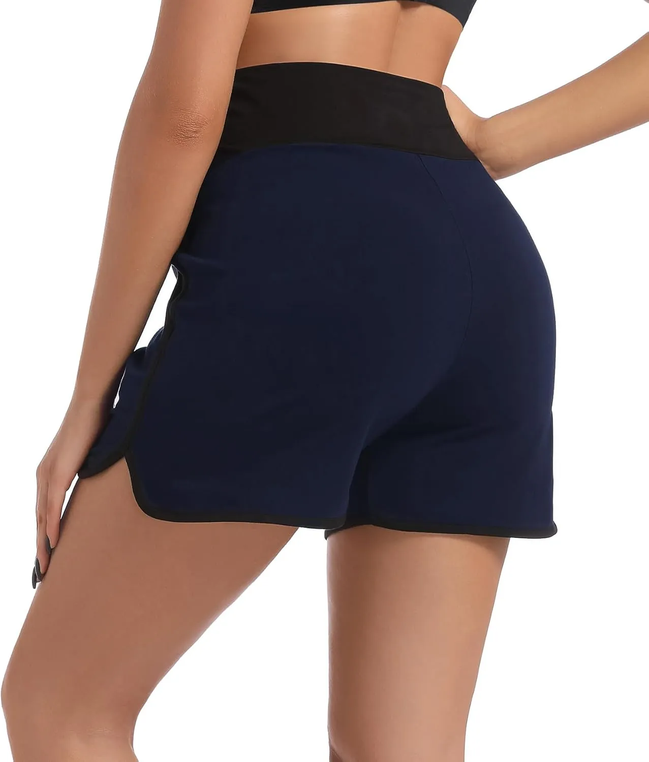 SUIEK Women's Maternity Shorts Pregnancy Pants Cotton Joggers Activewear Lounge Pajamas