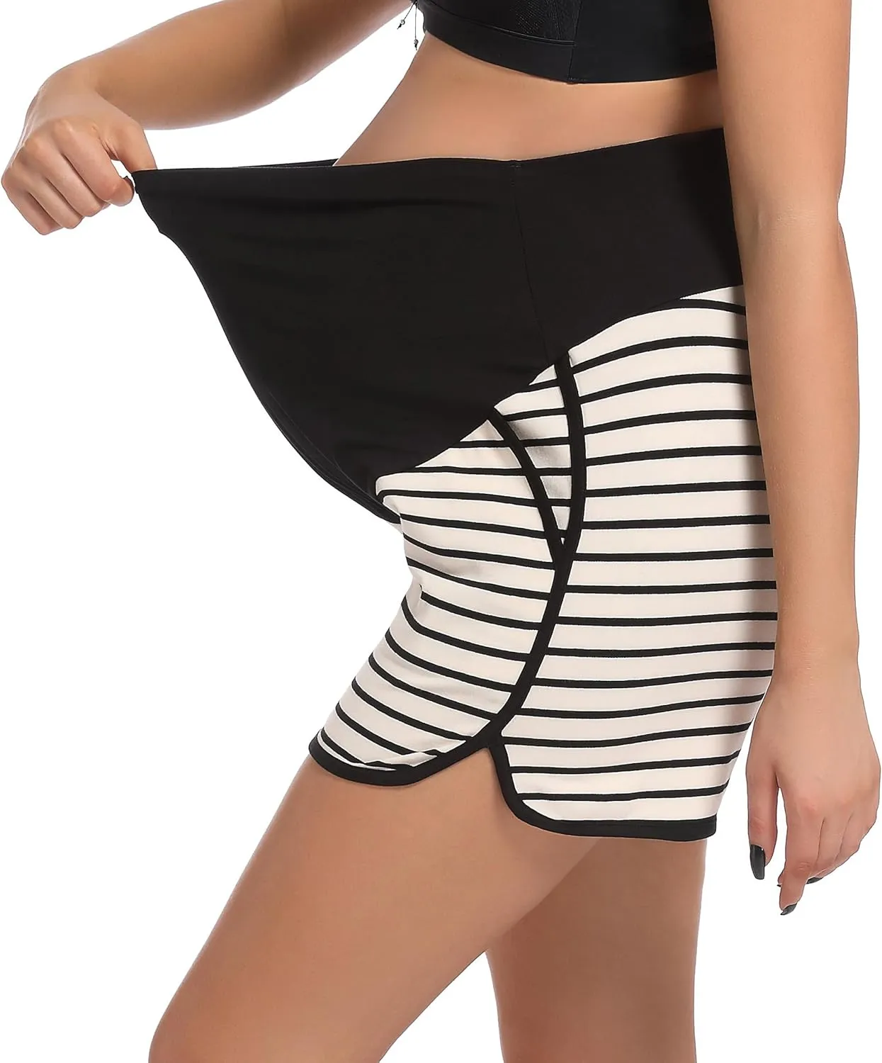 SUIEK Women's Maternity Shorts Pregnancy Pants Cotton Joggers Activewear Lounge Pajamas