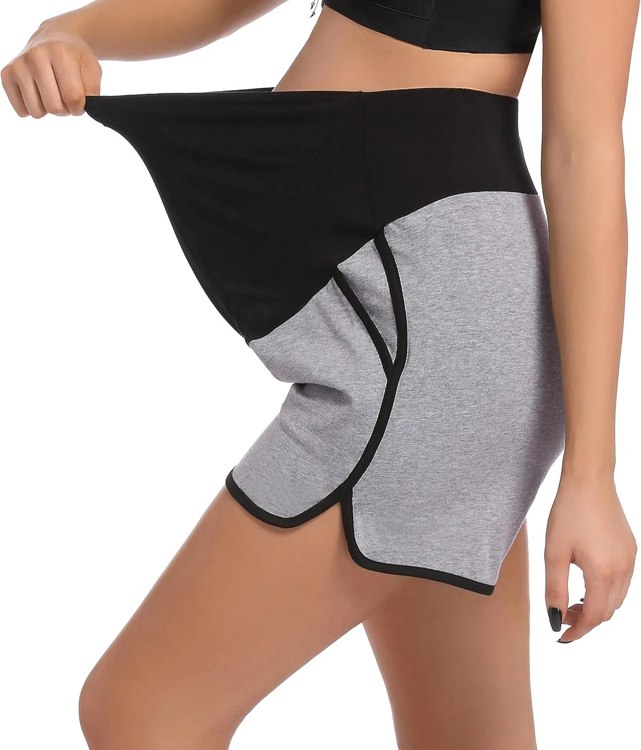 SUIEK Women's Maternity Shorts Pregnancy Pants Cotton Joggers Activewear Lounge Pajamas