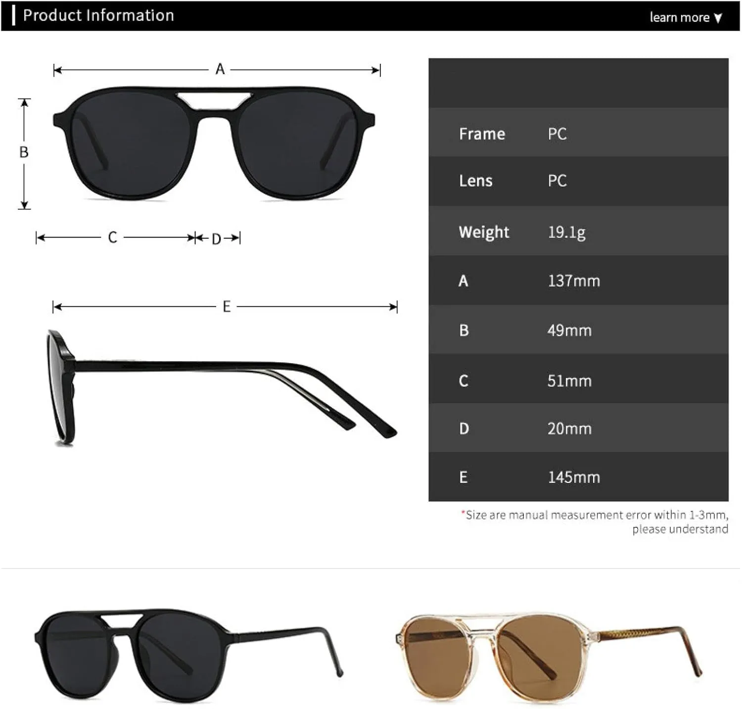 Sunglasses for Men Women Outdoors Retro Travel Vacation Uv400