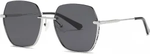 Sunglasses for Women Uv400 Men Metal Half Frame Beach Camping Travel Party