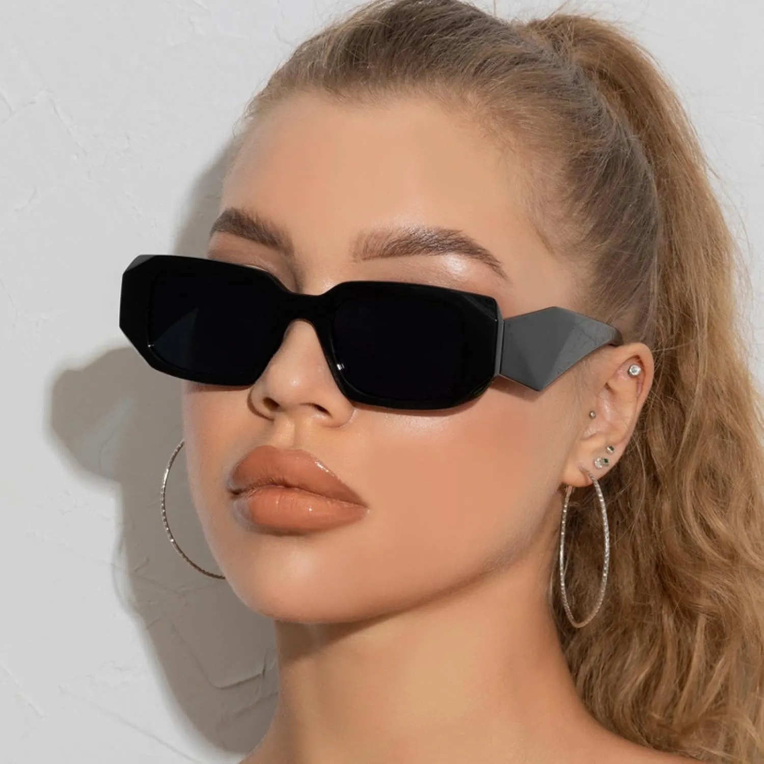 Sunglasses Women Vintage Travel Small Rectangle Sun Glasses Female Fashion Retro