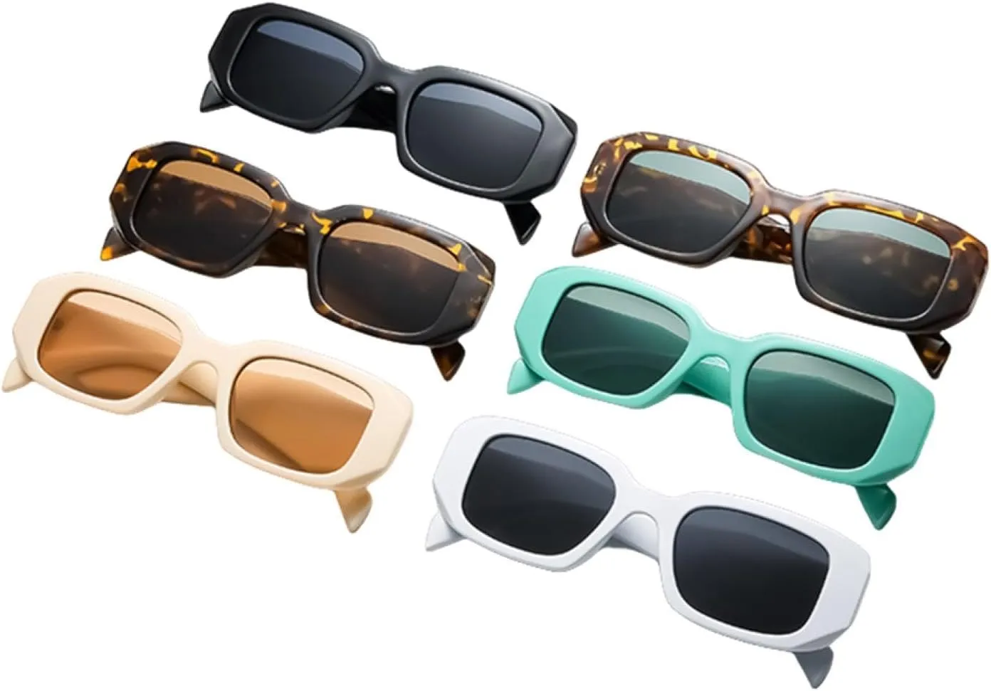 Sunglasses Women Vintage Travel Small Rectangle Sun Glasses Female Fashion Retro