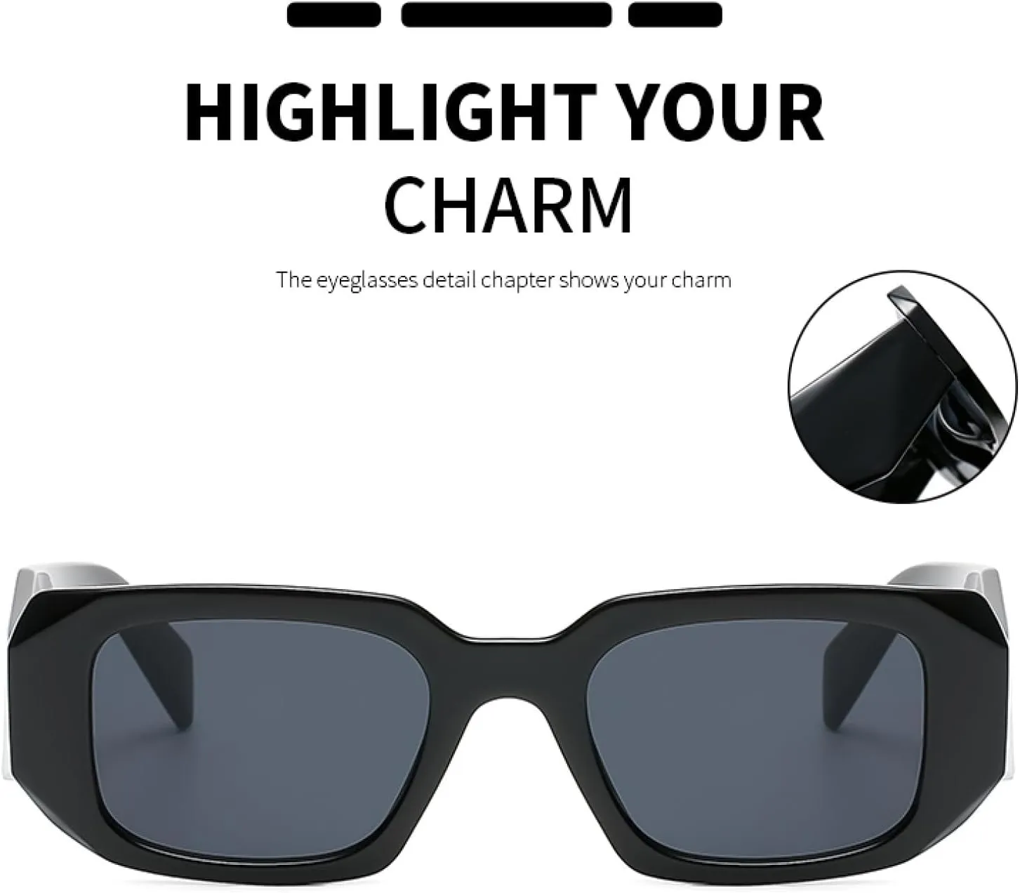 Sunglasses Women Vintage Travel Small Rectangle Sun Glasses Female Fashion Retro