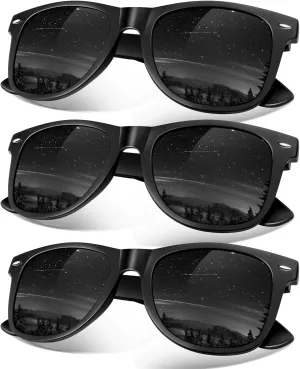 Sunier Polarized Sunglasses for Men and Women Matte Finish Sun glasses Color Mirror Lens UV Blocking (3 Pack)
