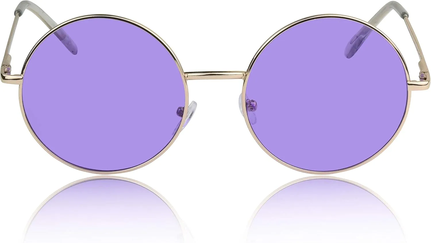 SunnyPro Big Round Sunglasses Retro Circle Tinted Lens Glasses UV400 Protection