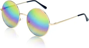 SunnyPro Big Round Sunglasses Retro Circle Tinted Lens Glasses UV400 Protection