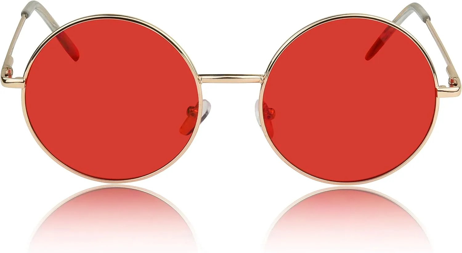 SunnyPro Big Round Sunglasses Retro Circle Tinted Lens Glasses UV400 Protection