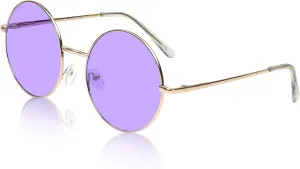 SunnyPro Big Round Sunglasses Retro Circle Tinted Lens Glasses UV400 Protection