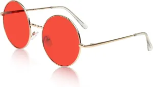 SunnyPro Big Round Sunglasses Retro Circle Tinted Lens Glasses UV400 Protection