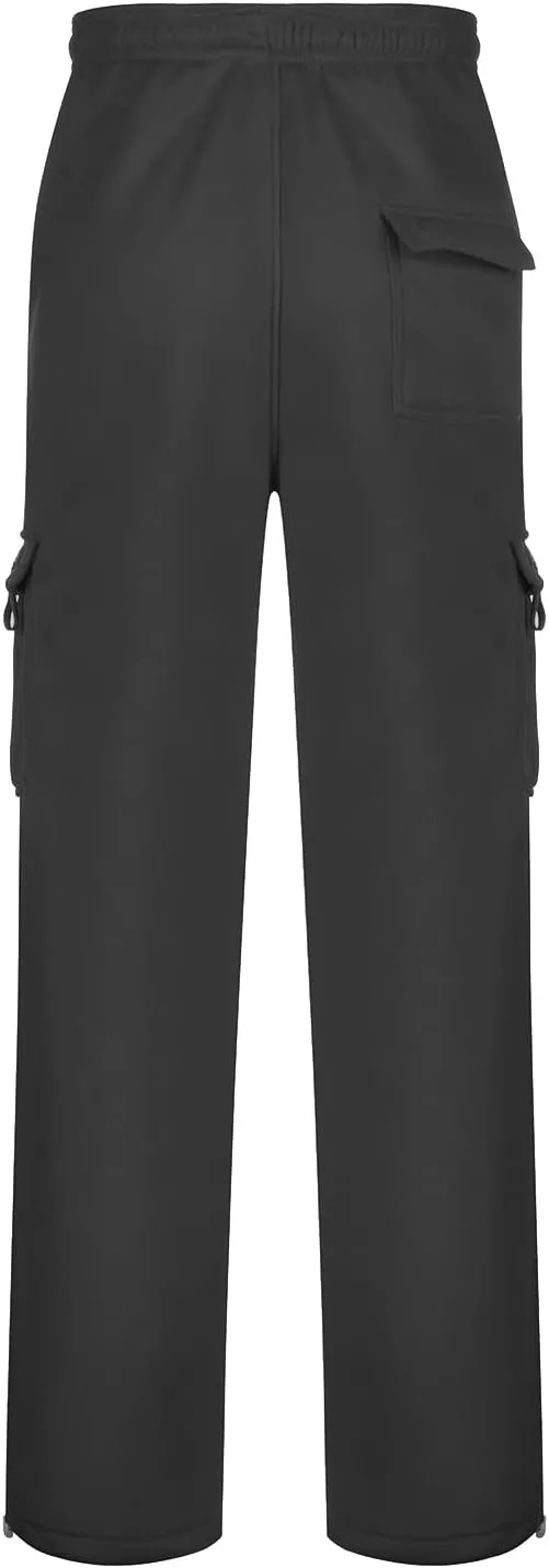 Sweatpants for Men Waist Solid Color Pocket Trousers Loose Sports Trousers Sweat Pants Workout Pants Cargo