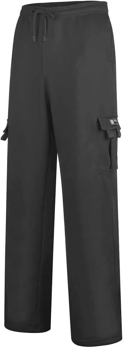 Sweatpants for Men Waist Solid Color Pocket Trousers Loose Sports Trousers Sweat Pants Workout Pants Cargo