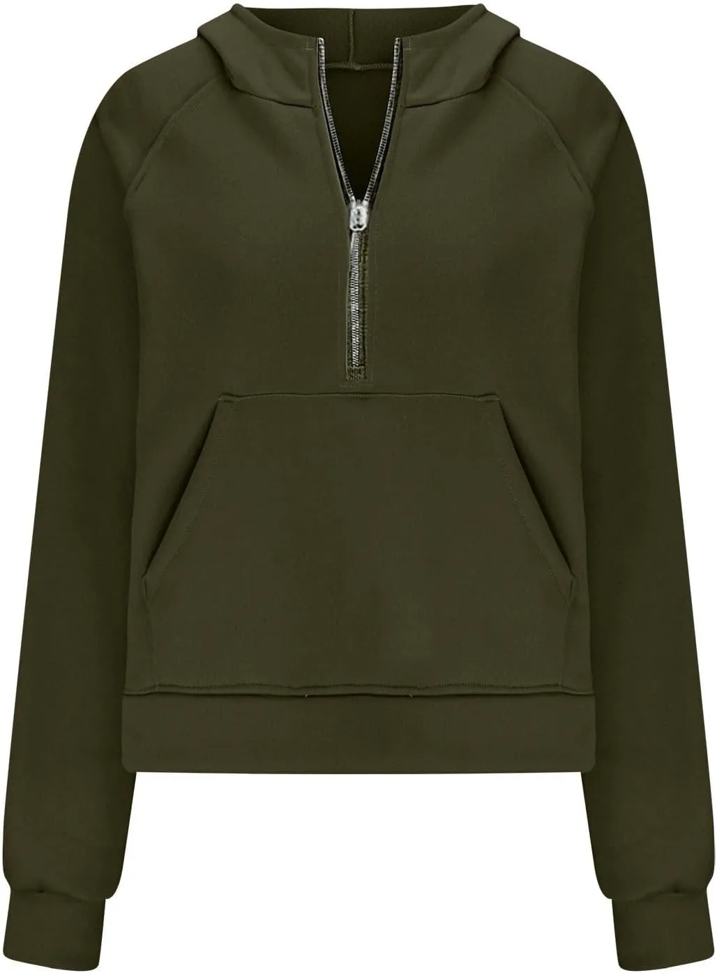 Sweatshirts for Women Haif Zip Long Sleeve Fashion Cropped Lapel Neck Sweater Pullover Tops 2024 Trendy Fall Clothes