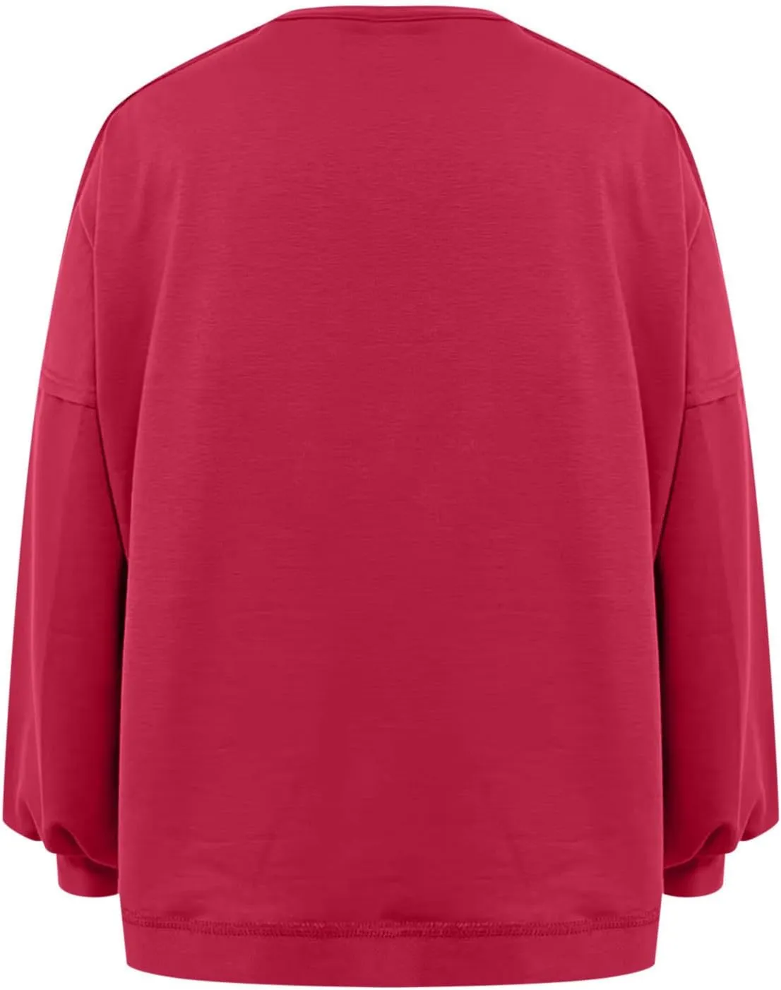 Sweatshirts for Women Puff Sleeve Pullover Tops Crewnneck Cropped Sweater Casual Fleece Jumpers Tops Fall Trendy