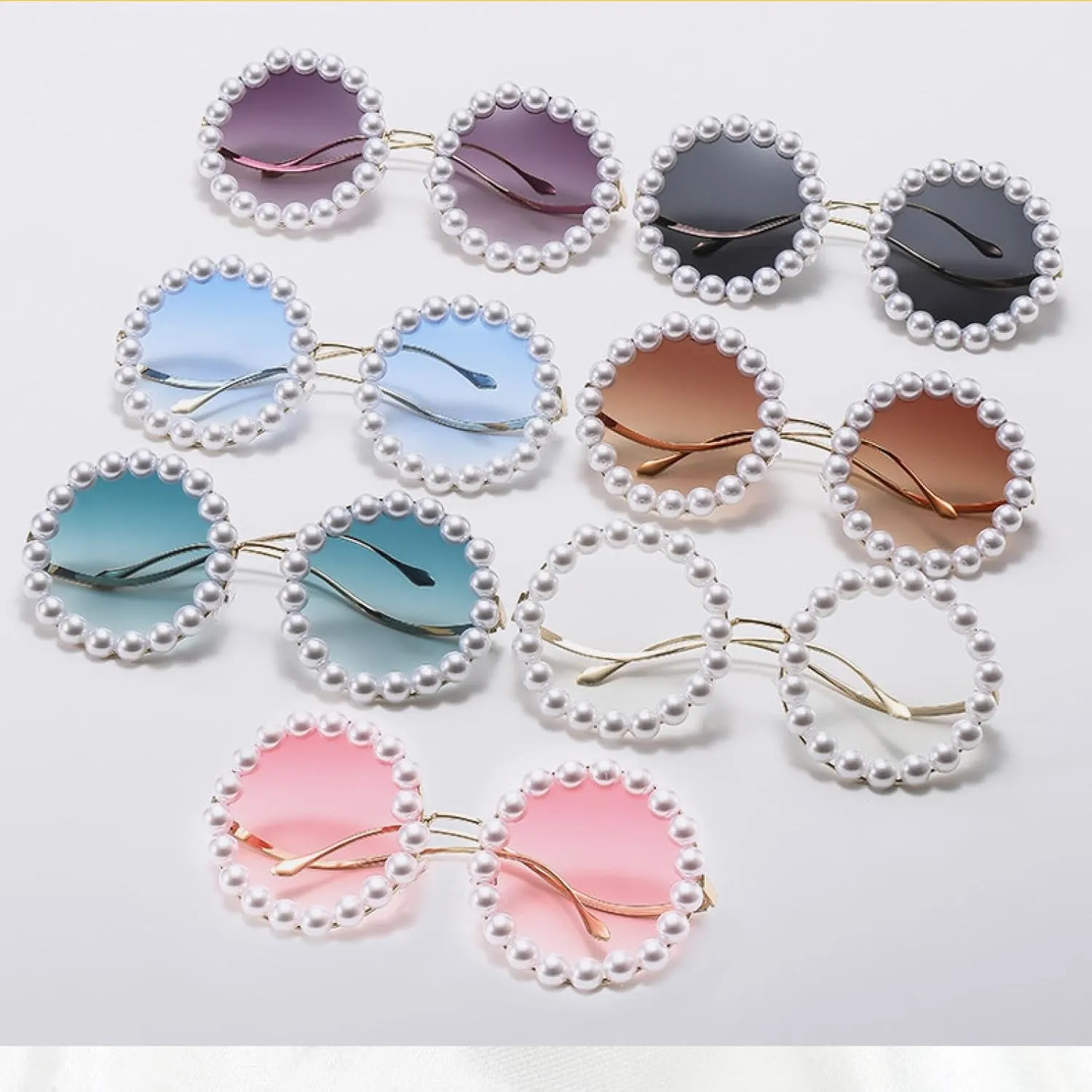 Trend Luxury Sunglasses Men Women Fashion Metal Frame Round Outdoors Travel Sun Glasses Uv400