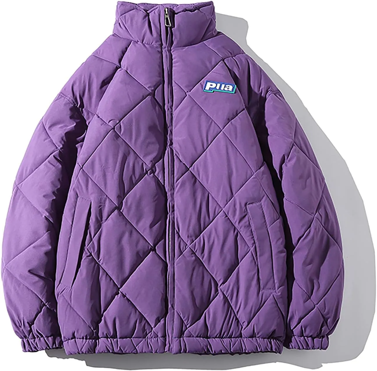 tuduoms Men's Winter Oversize Puffer Jacket Warm Parka Thicken Padded Bubble Coat Down Bomber Jacket Snow Ski Outwear