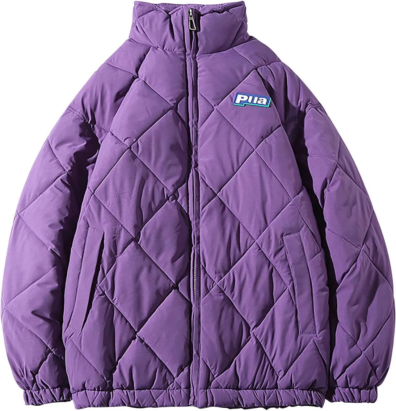 tuduoms Men's Winter Oversize Puffer Jacket Warm Parka Thicken Padded Bubble Coat Down Bomber Jacket Snow Ski Outwear
