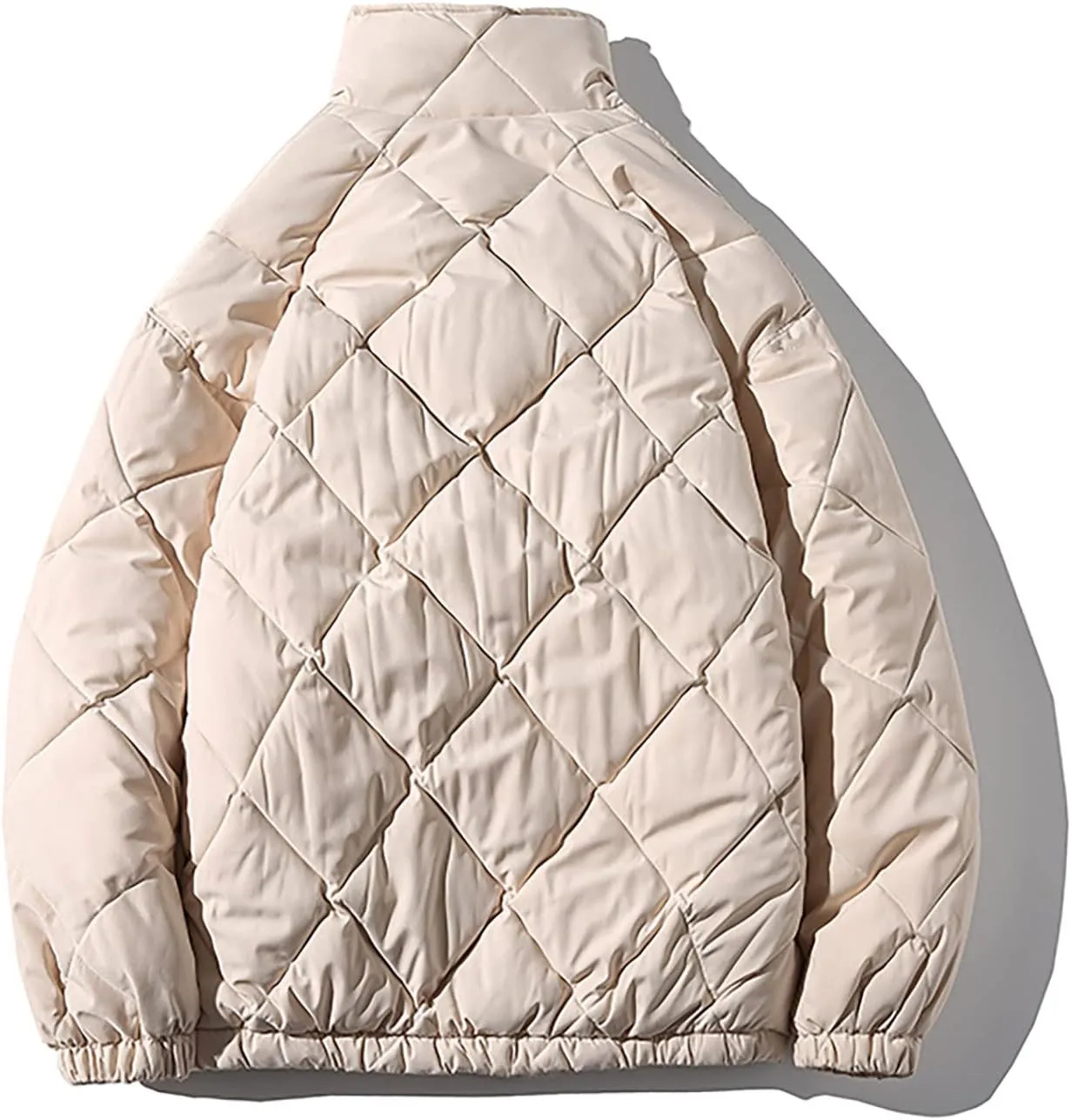 tuduoms Men's Winter Oversize Puffer Jacket Warm Parka Thicken Padded Bubble Coat Down Bomber Jacket Snow Ski Outwear