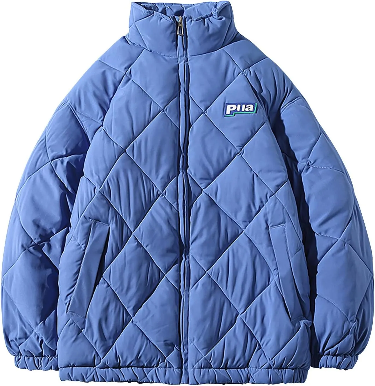 tuduoms Men's Winter Oversize Puffer Jacket Warm Parka Thicken Padded Bubble Coat Down Bomber Jacket Snow Ski Outwear