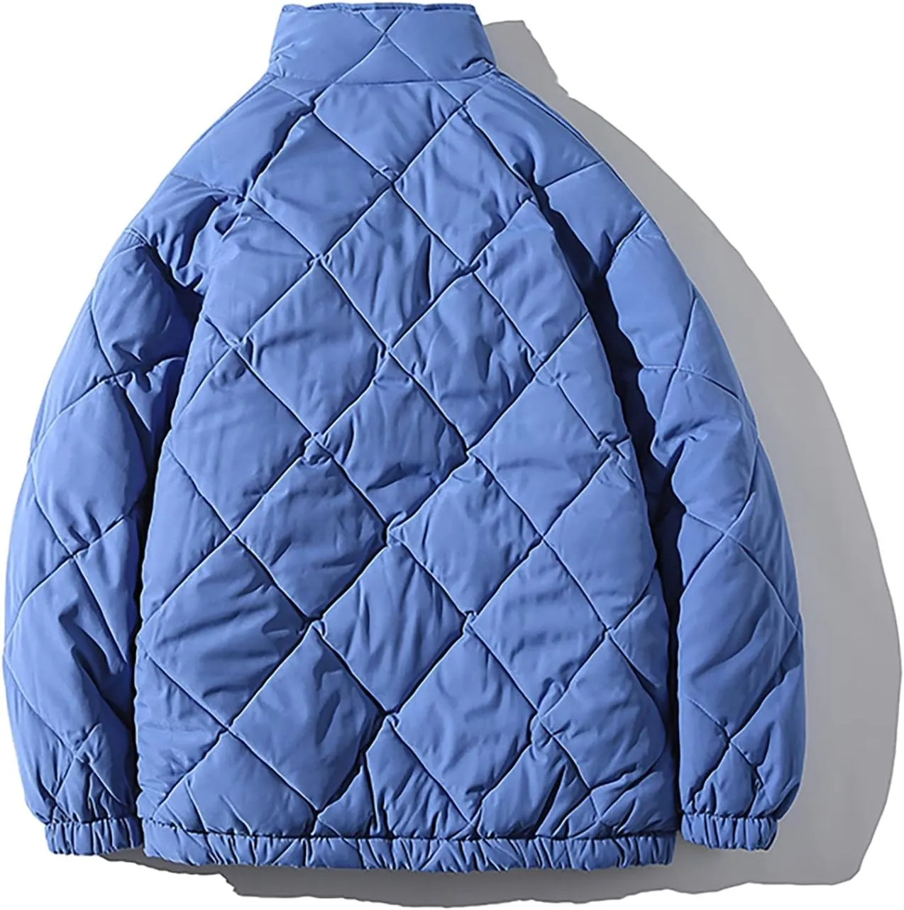 tuduoms Men's Winter Oversize Puffer Jacket Warm Parka Thicken Padded Bubble Coat Down Bomber Jacket Snow Ski Outwear