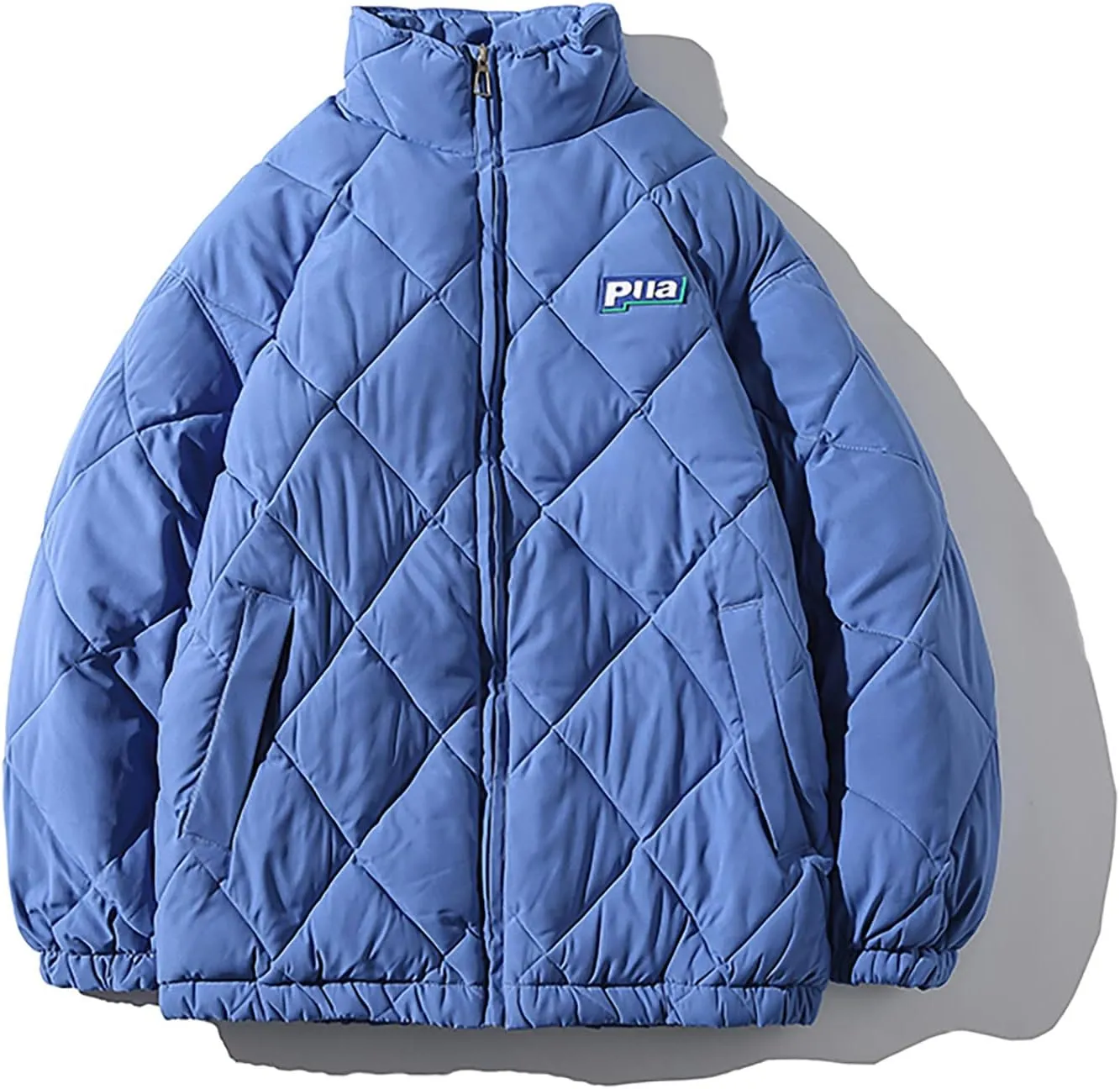 tuduoms Men's Winter Oversize Puffer Jacket Warm Parka Thicken Padded Bubble Coat Down Bomber Jacket Snow Ski Outwear