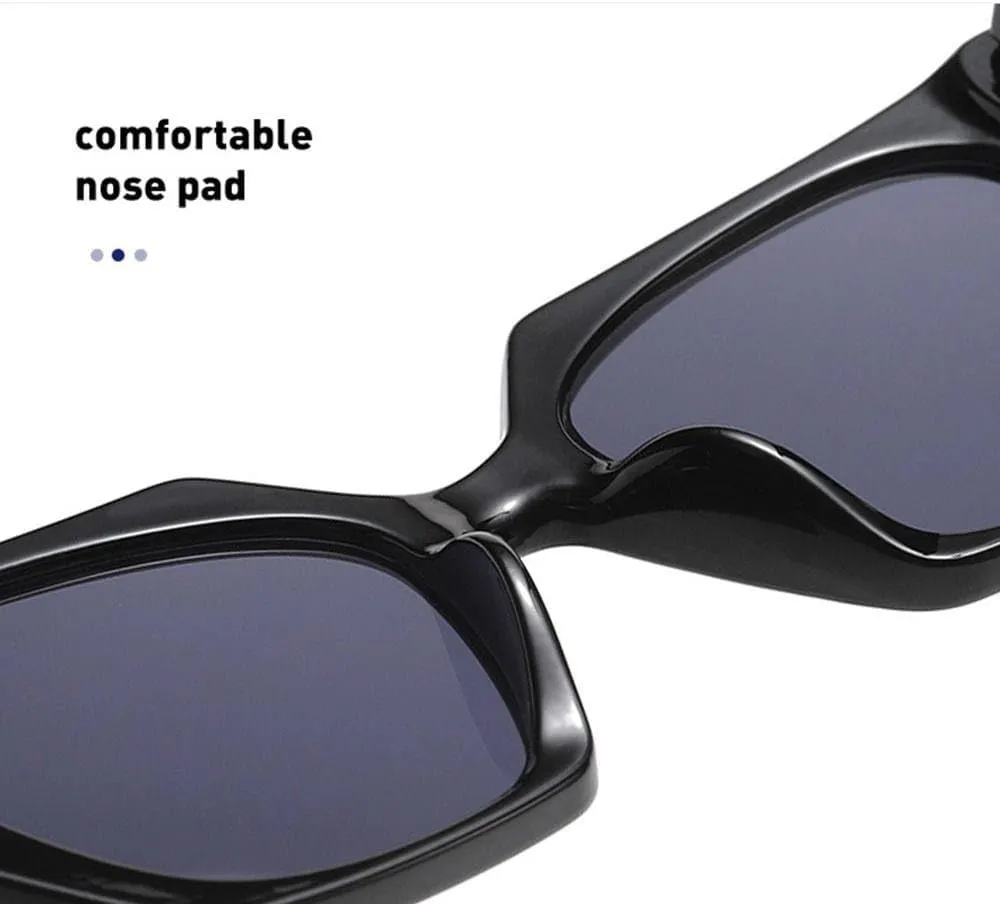 UV400 Protection Cat Eye Sunglasses Oversized Vintage Sun Glasses Retro Beach/Travel/Streetwear Eyewear