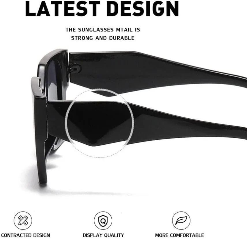 UV400 Protection Cat Eye Sunglasses Oversized Vintage Sun Glasses Retro Beach/Travel/Streetwear Eyewear