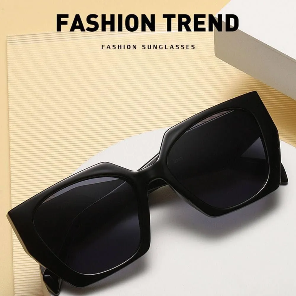 UV400 Protection Cat Eye Sunglasses Oversized Vintage Sun Glasses Retro Beach/Travel/Streetwear Eyewear