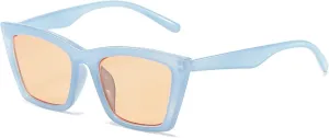 Vintage Cat Eye Sunglasses Woman Fashion Black Shades Female Frame Mirror