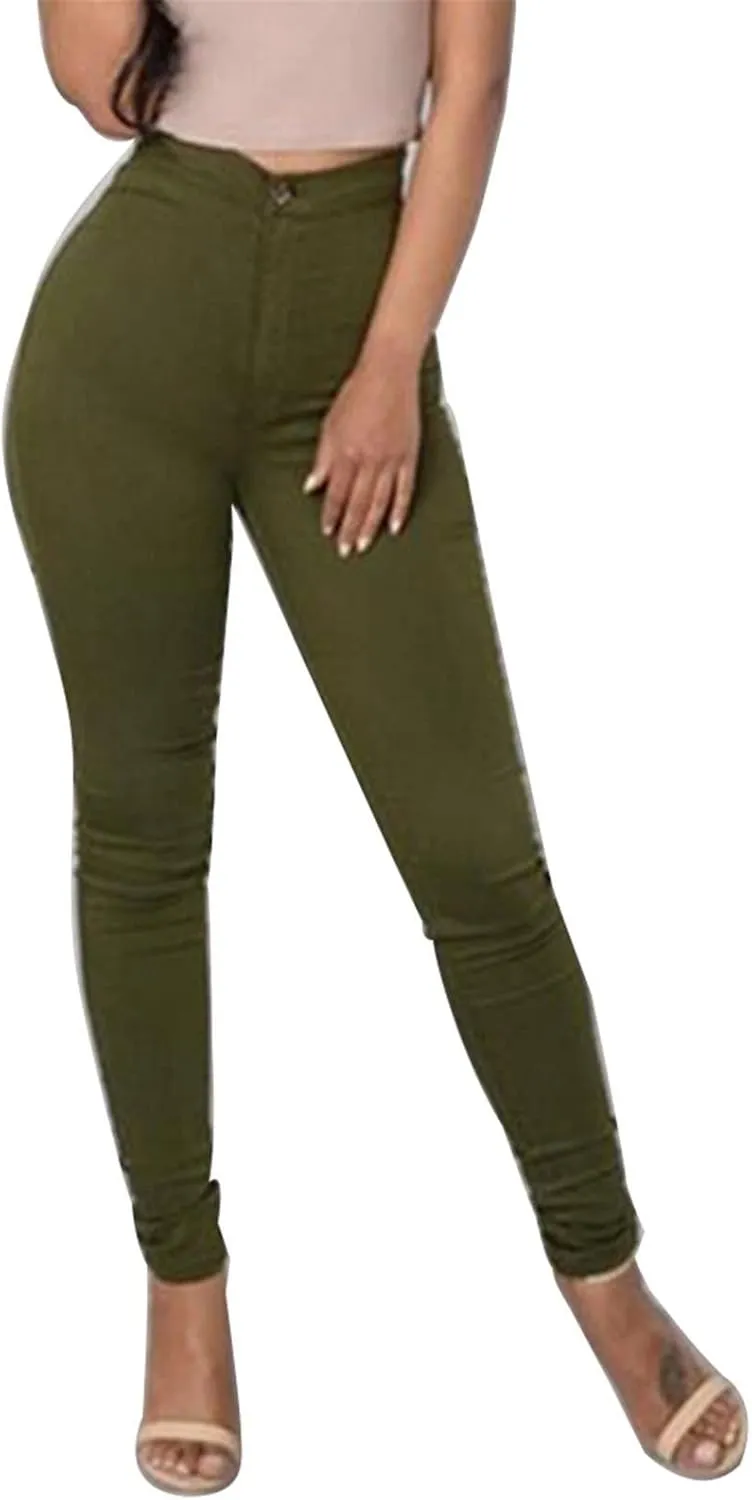 Vintage Ladies Jeans Mom High Waist Jeans Casual Pencil Pants Street Jeans