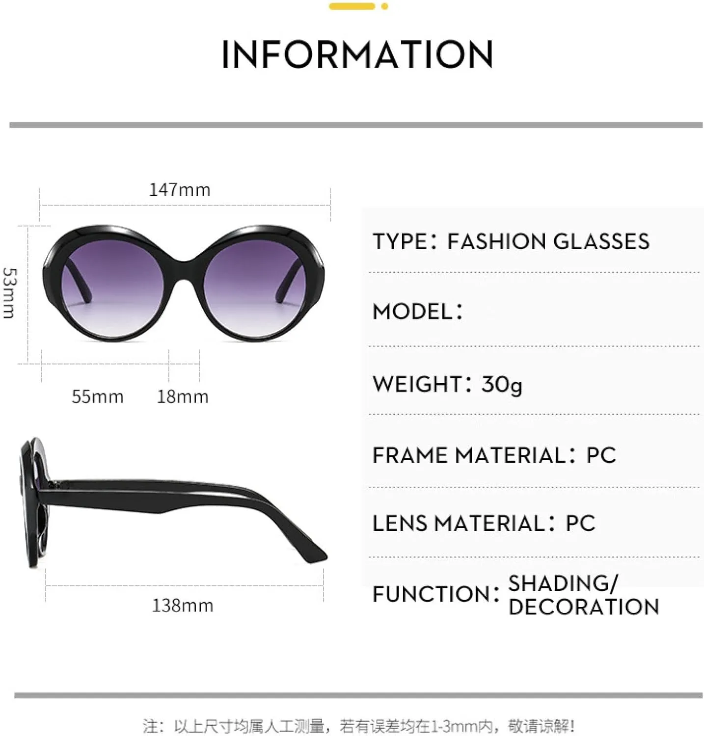 Vintage Large Frame Circular Punk Sunglasses Women Trendy Fashion Luxury Outdoors Travel Driving Sunglasses Uv400