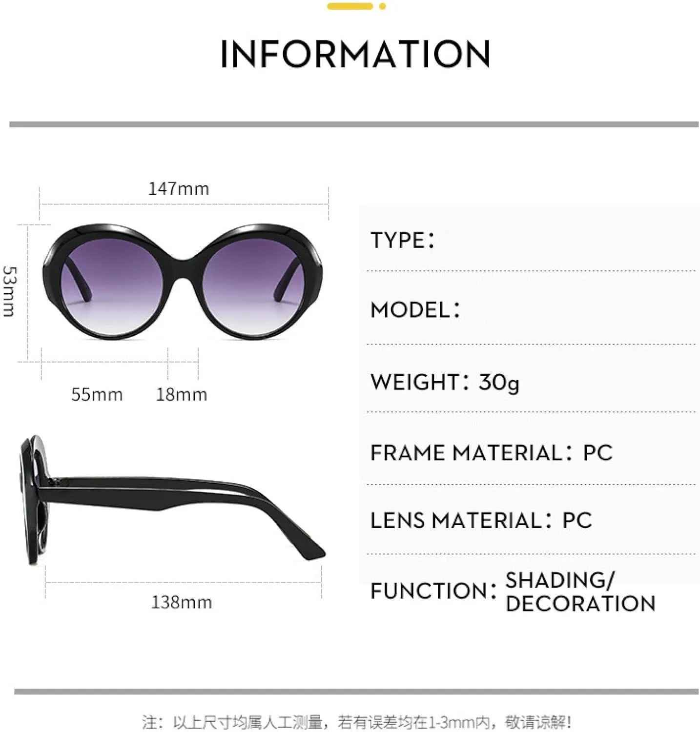 Vintage Large Frame Circular Punk Sunglasses Women Trendy Fashion Luxury Outdoors Travel Driving Sunglasses Uv400