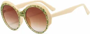 Vintage Large Frame Circular Punk Sunglasses Women Trendy Fashion Luxury Outdoors Travel Driving Sunglasses Uv400