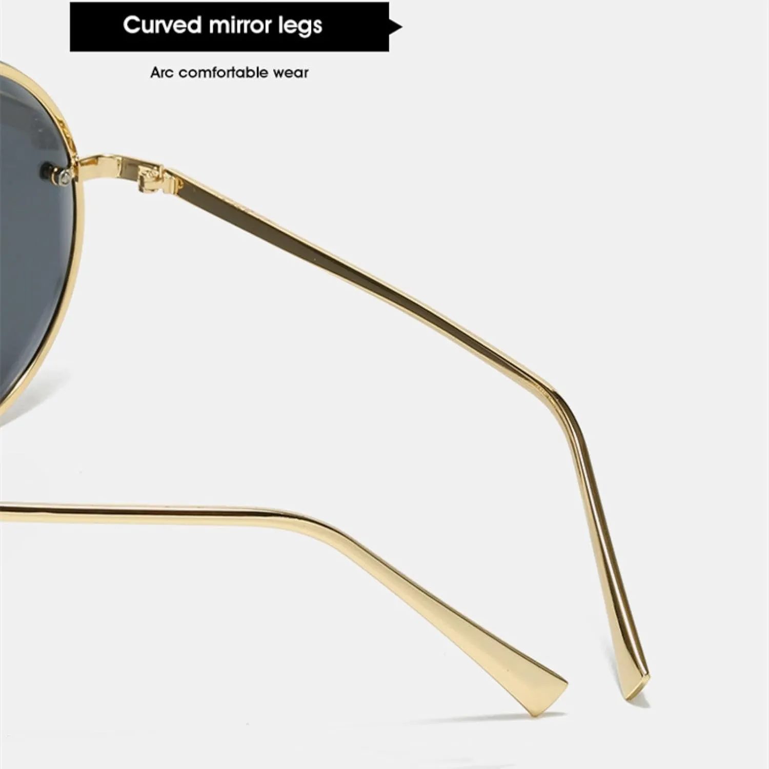 Vintage Round Sunglasses Men Sun Glasses Women Metal Frame Black Lens Eyewear Outdoor Travel Uv400