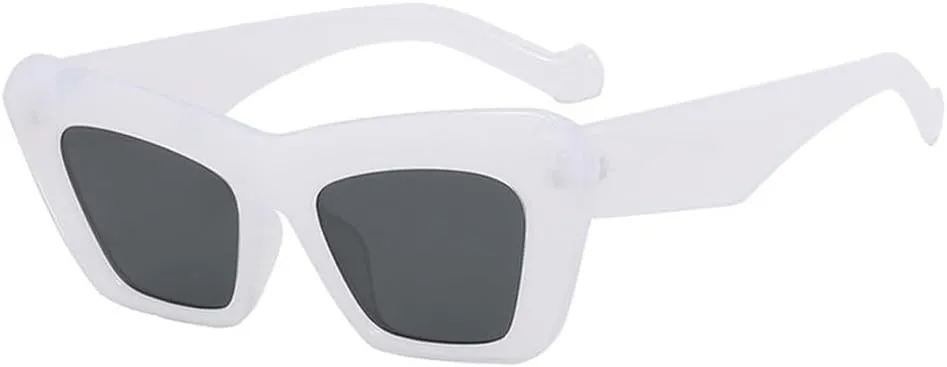 Vintage Sunglasses Women Men Cat Eye Thick Frame Sun Glasses Eye Glasses Fashion Female Retro Travel Sunglasses UV400