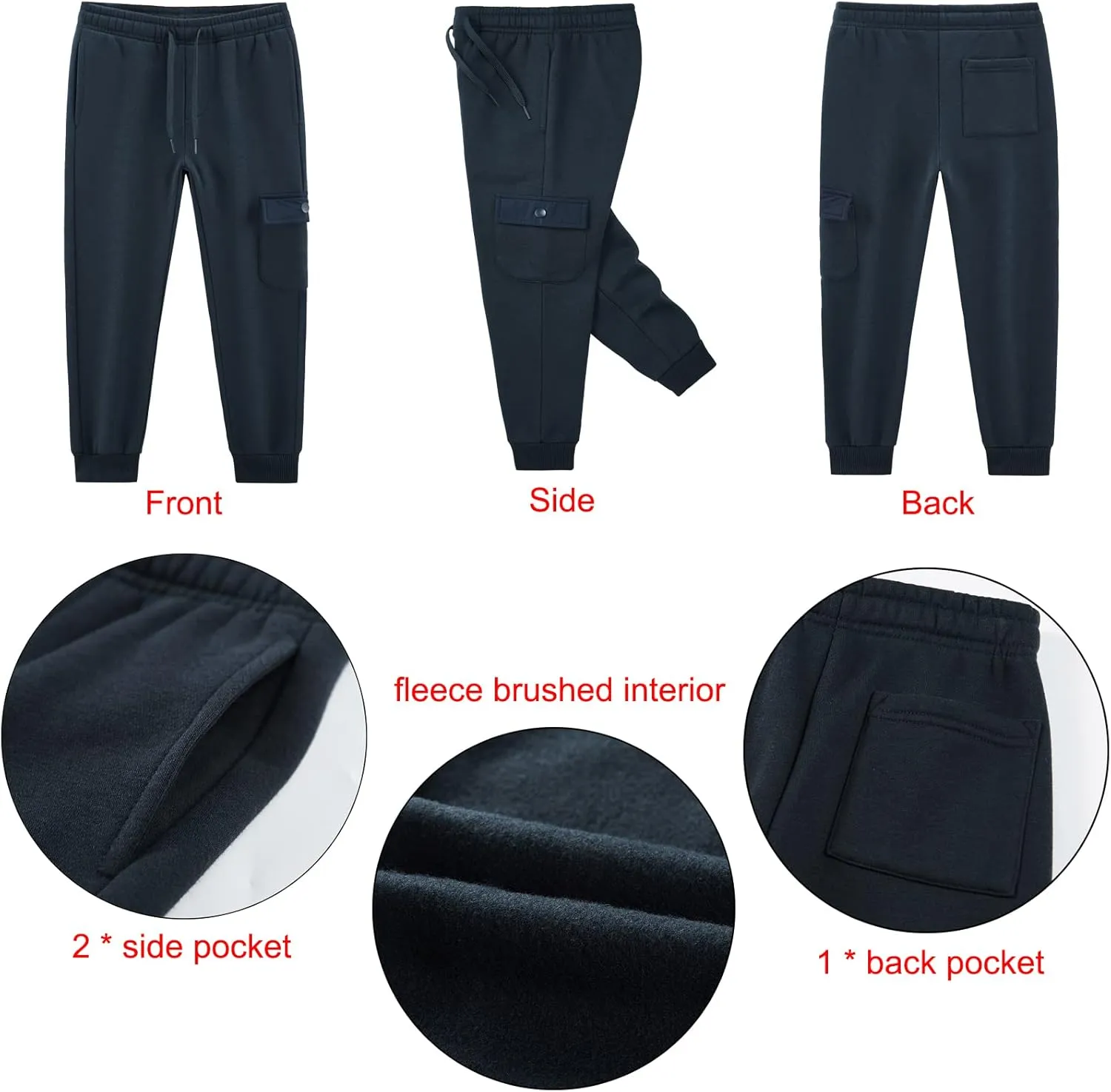 W JIANWANG Boys' Activewear Kids Clothing Sets Full Zip Fleece Brush Tracksuits Active Jackets and Pants 2 Piece 2-8 Years…