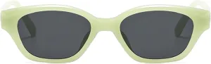 willochra Retro Cat Eye Sunglasses For Women 90s Trendy Shades Small Oval Gradient Sun Glasses UV400 Vintage Travel Eyewear