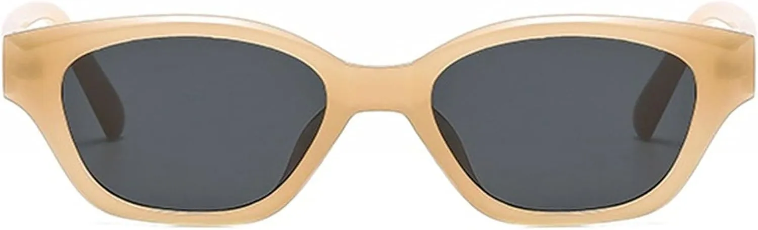 willochra Retro Cat Eye Sunglasses For Women 90s Trendy Shades Small Oval Gradient Sun Glasses UV400 Vintage Travel Eyewear