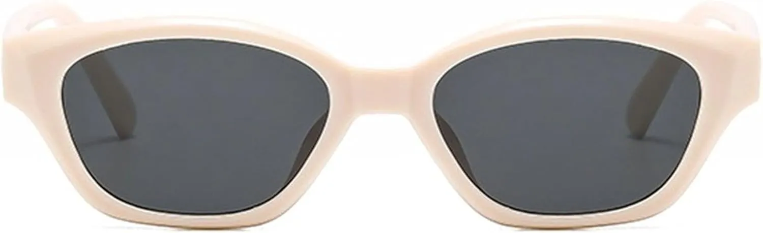willochra Retro Cat Eye Sunglasses For Women 90s Trendy Shades Small Oval Gradient Sun Glasses UV400 Vintage Travel Eyewear
