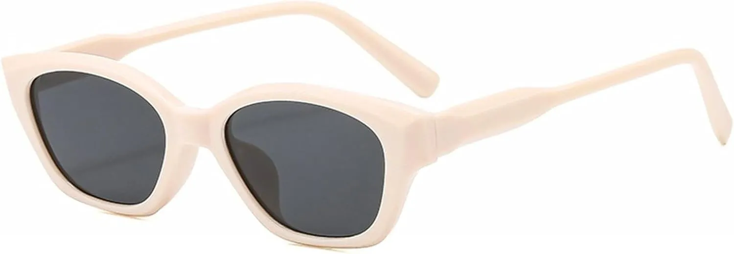 willochra Retro Cat Eye Sunglasses For Women 90s Trendy Shades Small Oval Gradient Sun Glasses UV400 Vintage Travel Eyewear