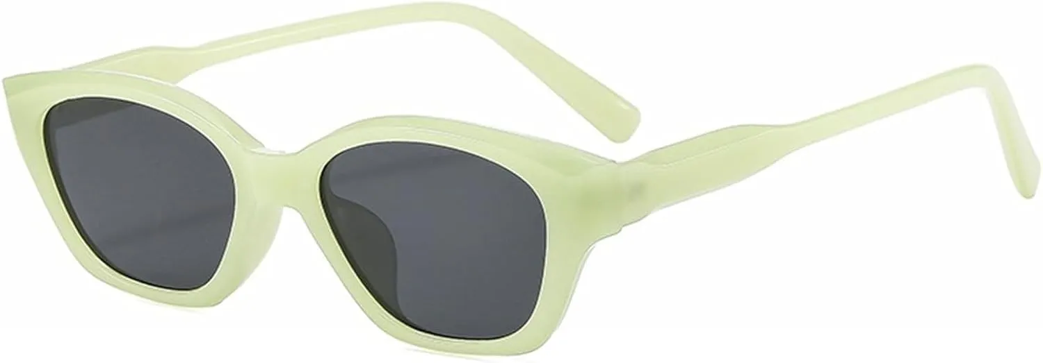willochra Retro Cat Eye Sunglasses For Women 90s Trendy Shades Small Oval Gradient Sun Glasses UV400 Vintage Travel Eyewear