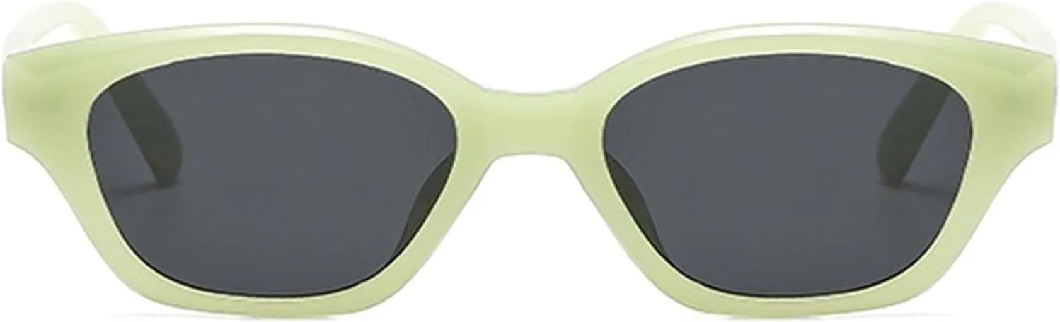 willochra Retro Cat Eye Sunglasses For Women 90s Trendy Shades Small Oval Gradient Sun Glasses UV400 Vintage Travel Eyewear