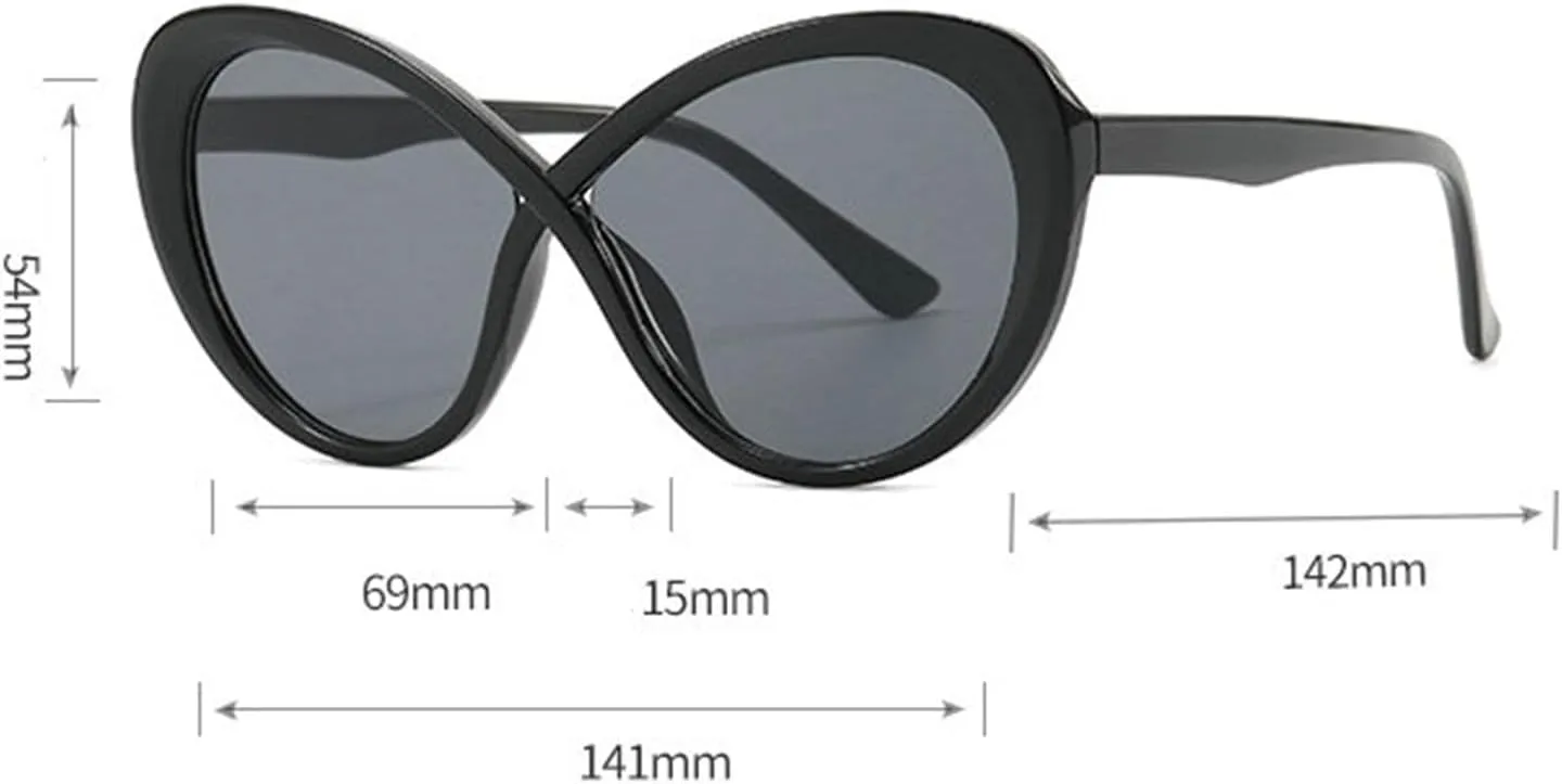 willochra Sexy Y2k Cat Eye Sunglasses Women Luxury Vintage Sun Glasses For Ladies Retro Travel round Eyewear Shades UV400
