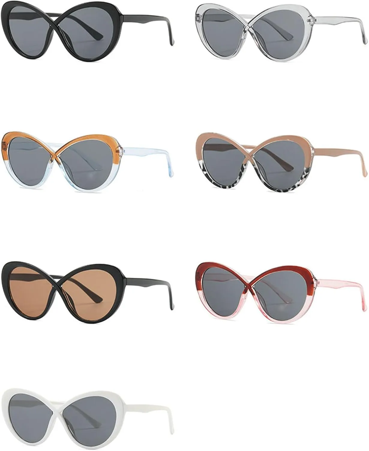 willochra Sexy Y2k Cat Eye Sunglasses Women Luxury Vintage Sun Glasses For Ladies Retro Travel round Eyewear Shades UV400