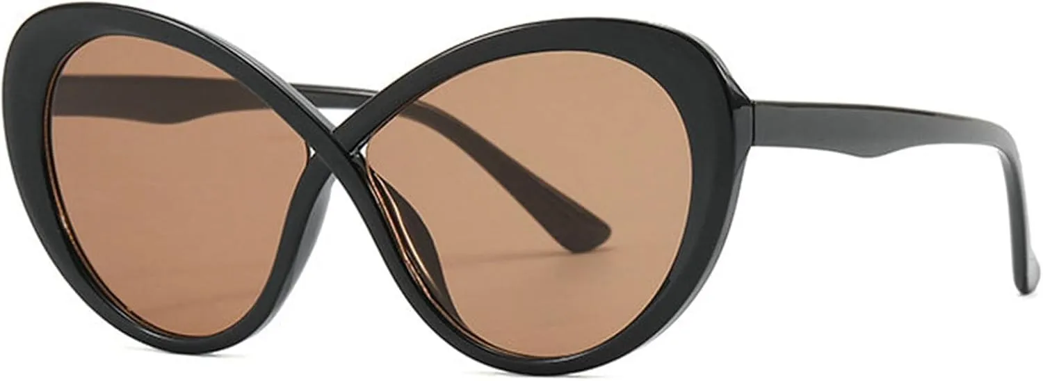 willochra Sexy Y2k Cat Eye Sunglasses Women Luxury Vintage Sun Glasses For Ladies Retro Travel round Eyewear Shades UV400