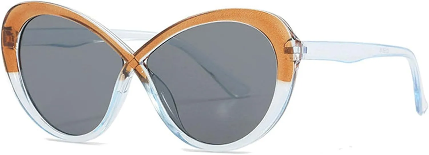 willochra Sexy Y2k Cat Eye Sunglasses Women Luxury Vintage Sun Glasses For Ladies Retro Travel round Eyewear Shades UV400