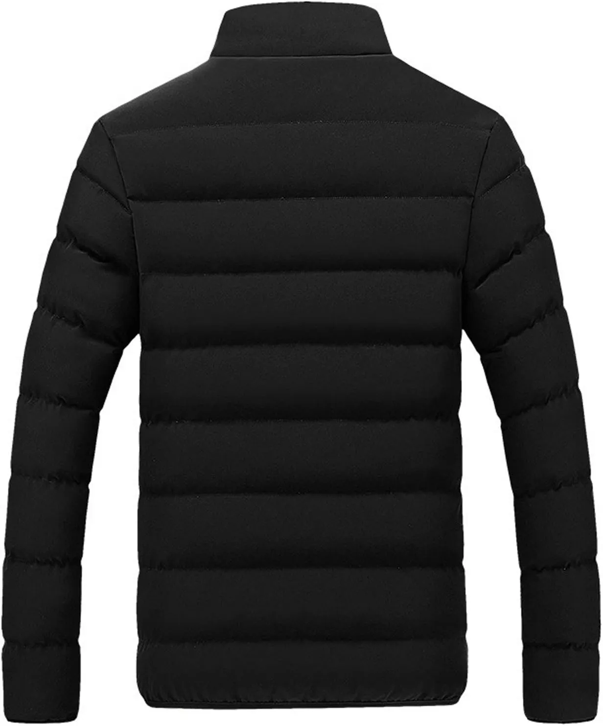 Winter Jackets for Men, Men's Big and Tall Puffer Jacket Windproof Winter Coats Fleece Lined with Stand Collar