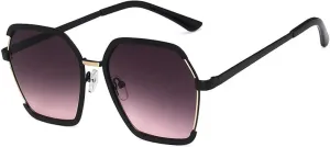 Women Outdoors Big Sunglasses for Men Metal Half Frame Sunglasses Female Shades Travel Eyewear Uv400
